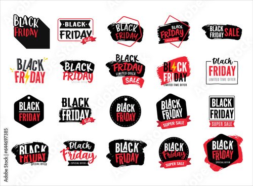 Black Friday banner. Special discount offer design. Product discount festival