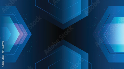 Abstract background technology high speed racing for sports of long exposure light on black background.Science geometric shape modern elegant design.Vector illustration.