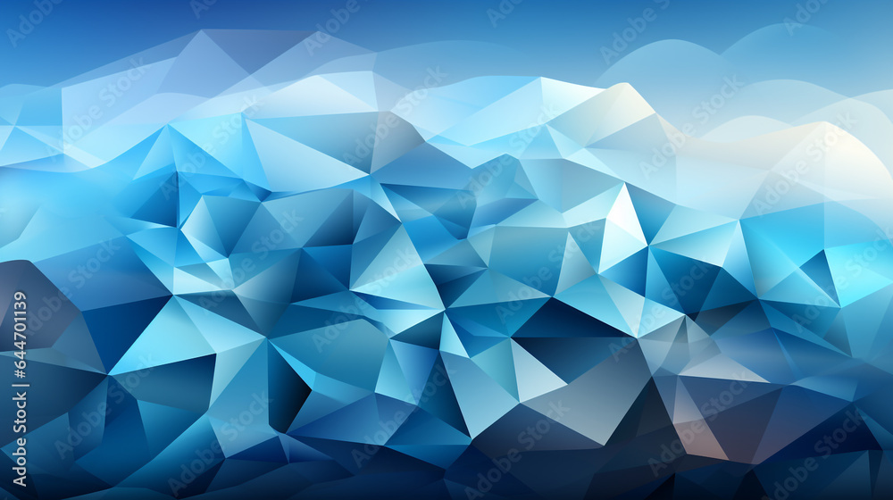 Background blue polygon