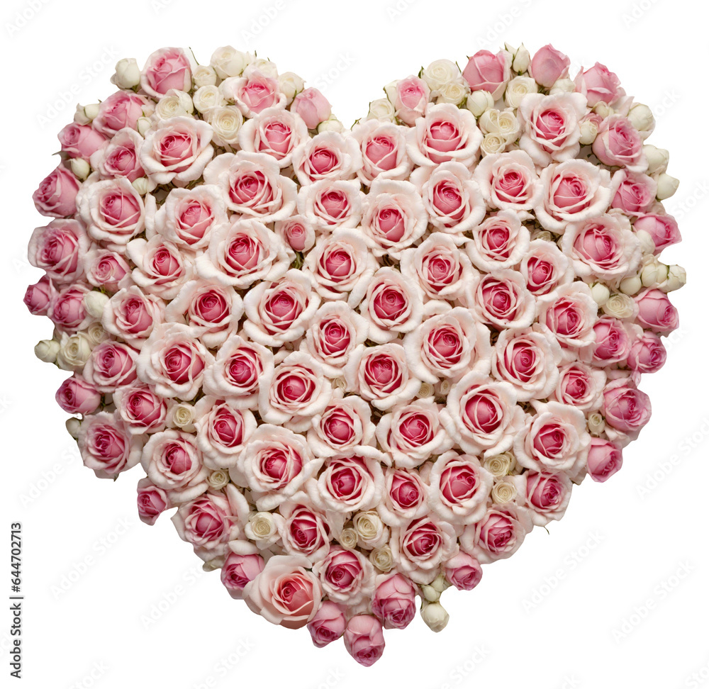 ハート形の薔薇の花 ハート形の薔薇の花