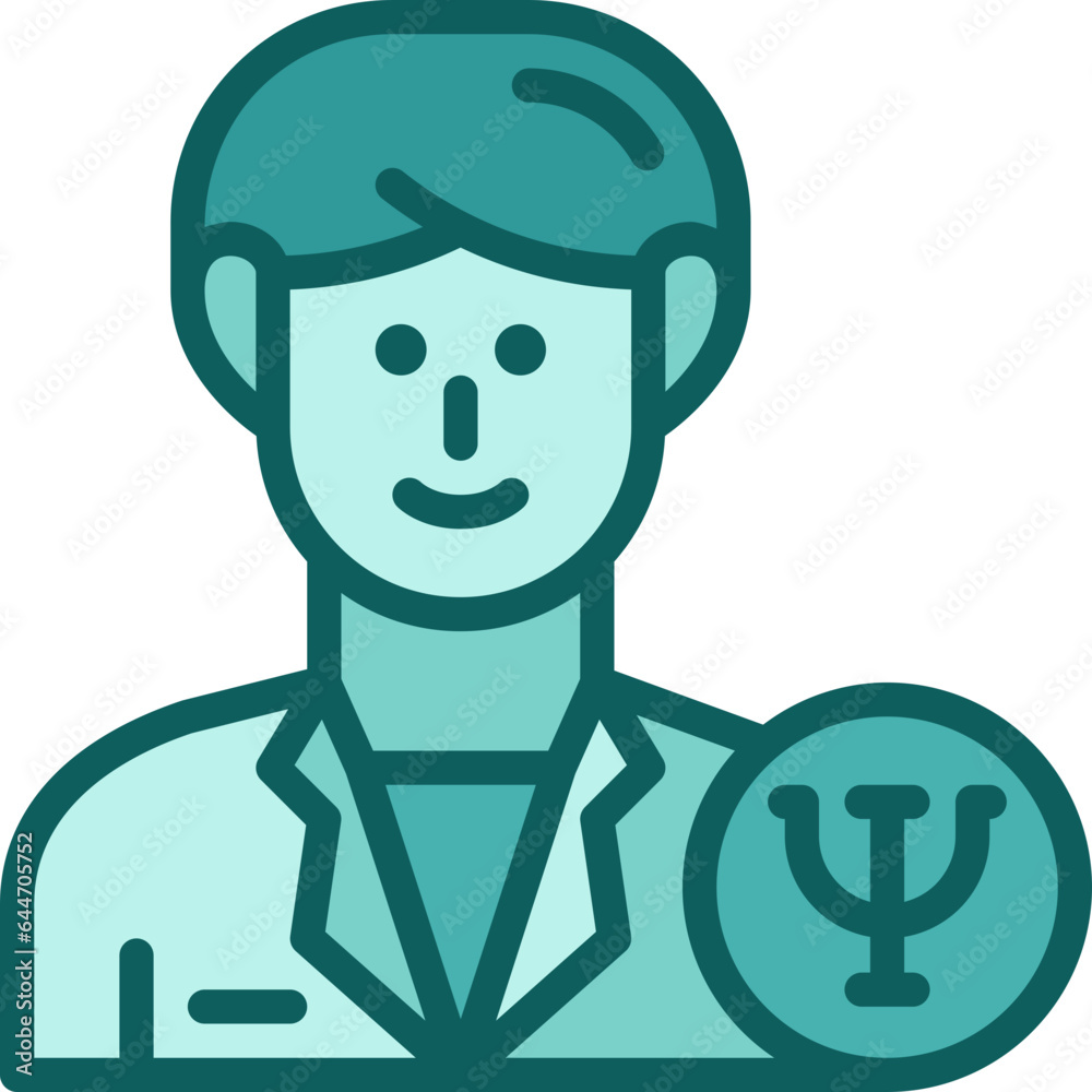 psychologist two tone icon psychologist two tone icon