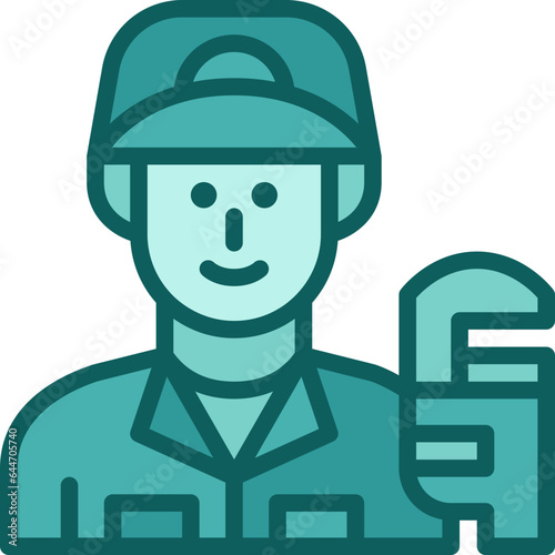 plumber two tone icon