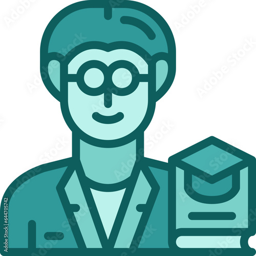 professor two tone icon