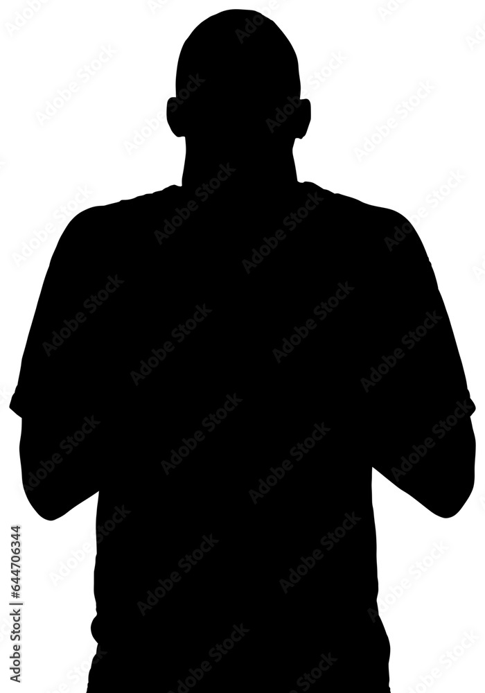 Digital png illustration of silhouette of sportsman on transparent background