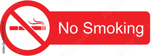 Digital png illustration of no smoking text and symbol on transparent background