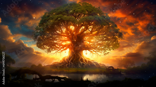 The Tree of Life has deep spiritual and magical significance. The beginning of everything in this world. Generative AI