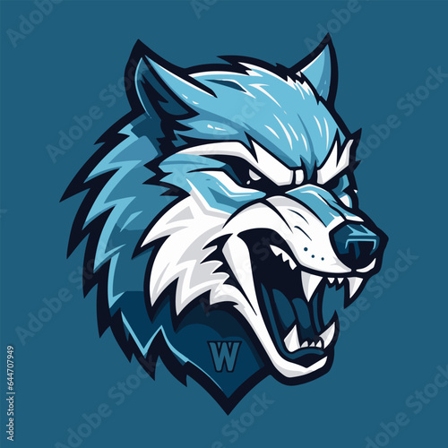 esport wolves badge icon logo