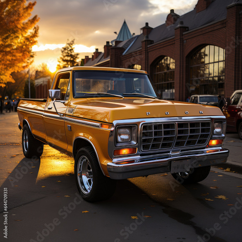 Wallpaper Mural old car in the street Torontodigital.ca