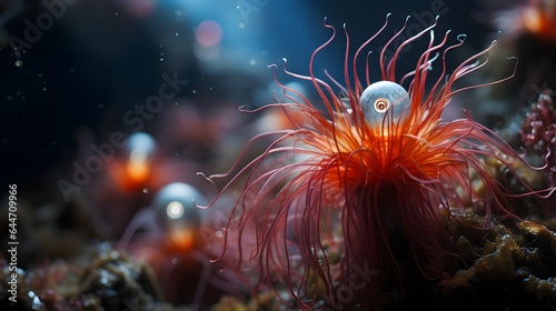 octopoid alien in the sea