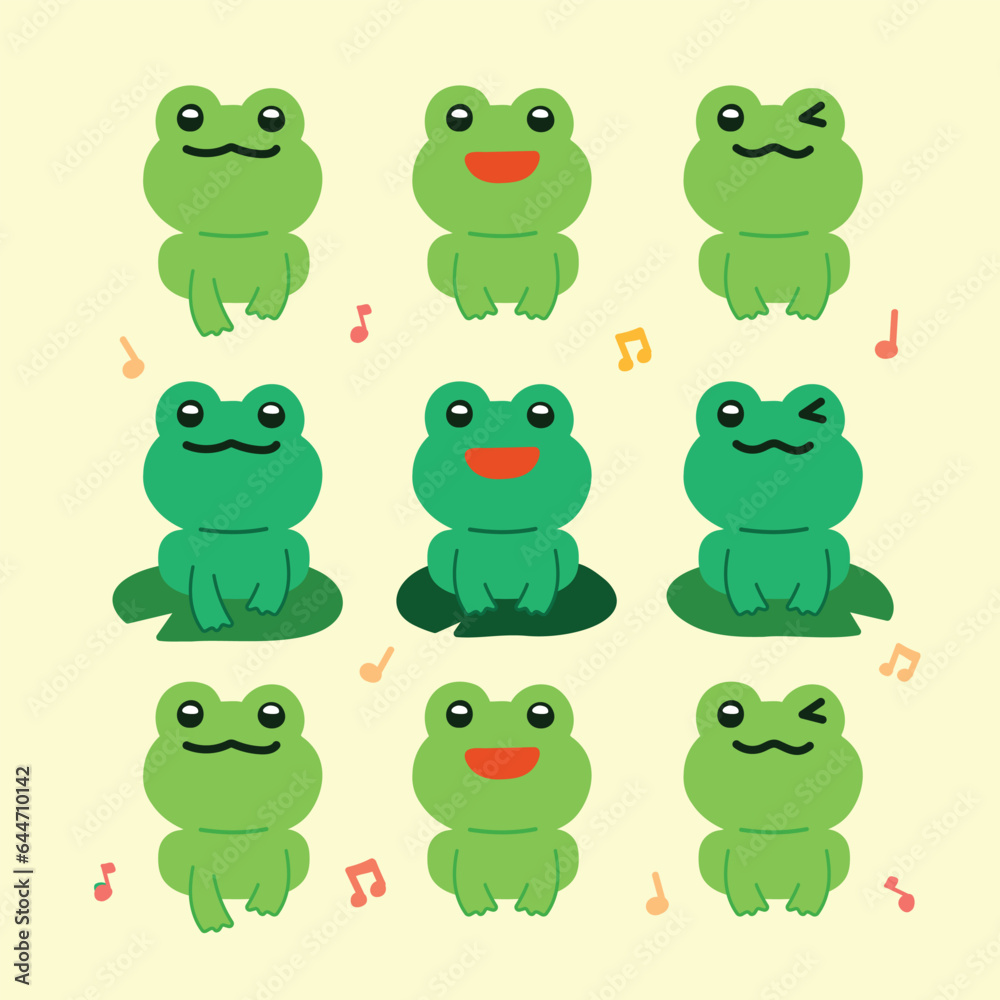 Obraz premium 개구리 일러스트