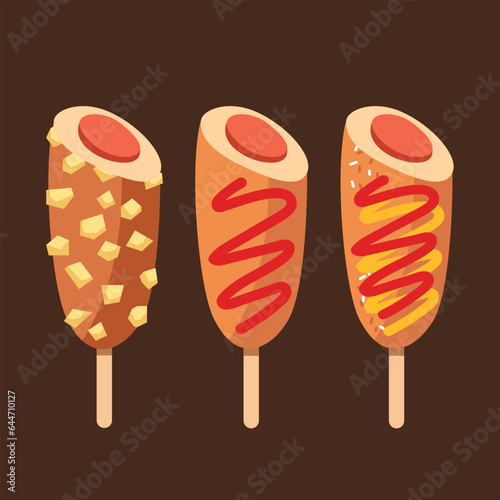 핫도그 일러스트