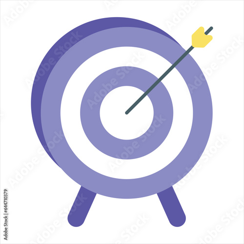 target flat icon design style