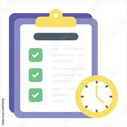 dedline flat icon design style