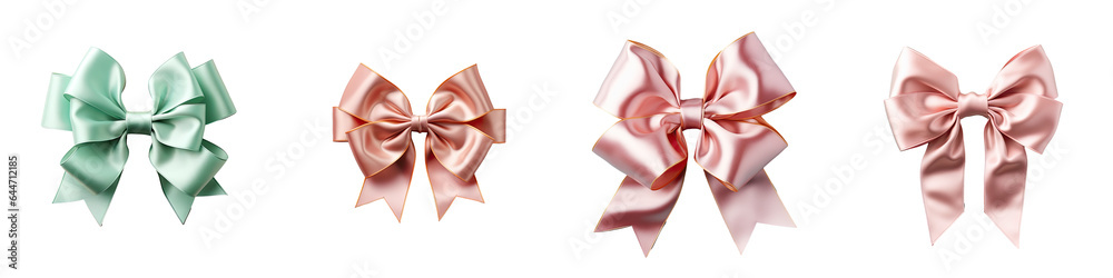 transparent background with ribbon bow isolated transparent background with ribbon bow isolated