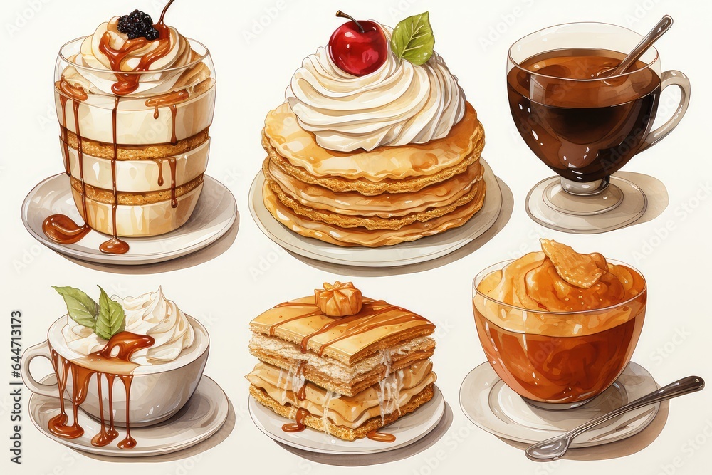 cake and coffee cake and coffee