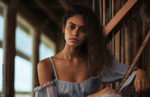 Closeup of a young Cuban woman