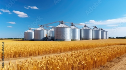 grain silos in the field © Astanna Media