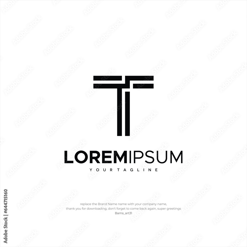 Logo Letter TT Design Template Premium Creative Design Business Company