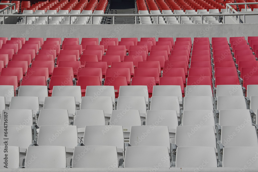 Naklejka premium 한국 잠실 주경기장 좌석 비어있는