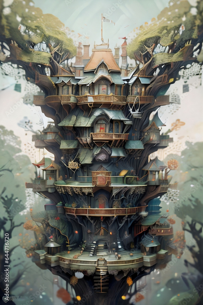 Obraz premium House of the tree 
