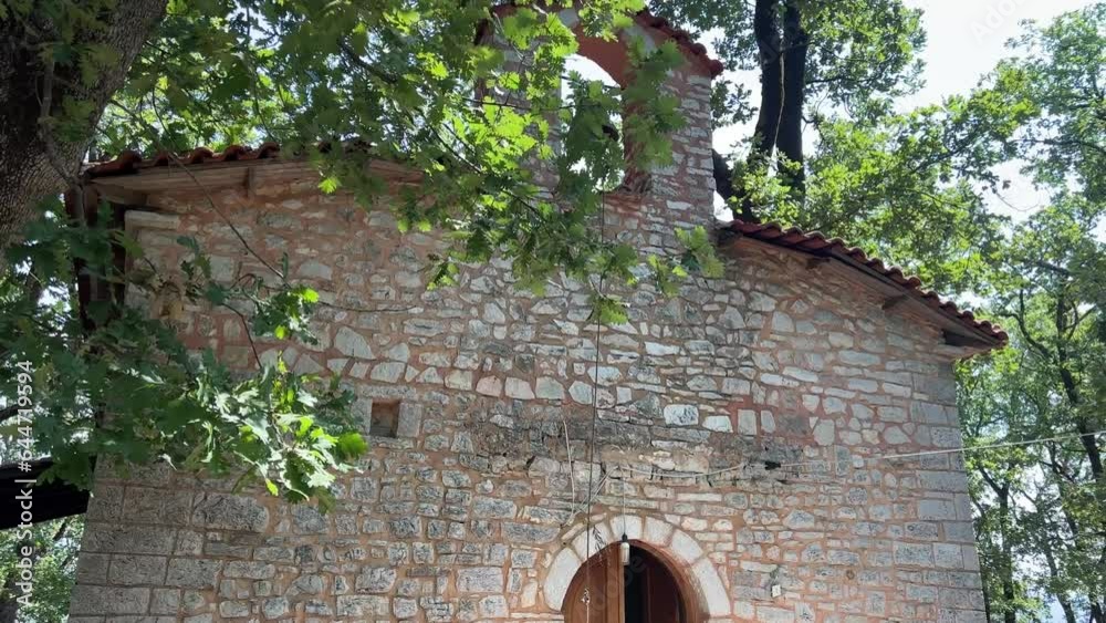 Church of Saint Nicholas in Albania on the mountain Church of Saint Nicholas in Albania on the mountain