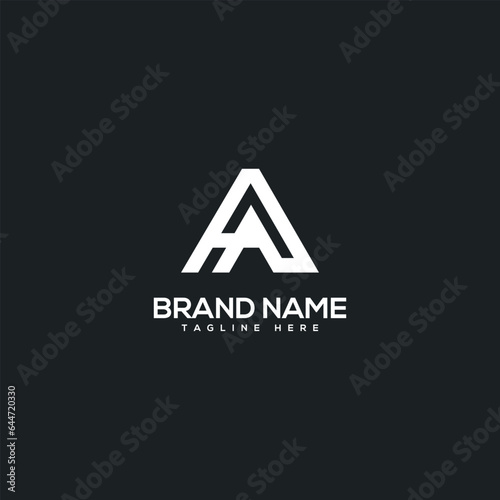 Abstract initial letter HA Ha logo design template - vector.
