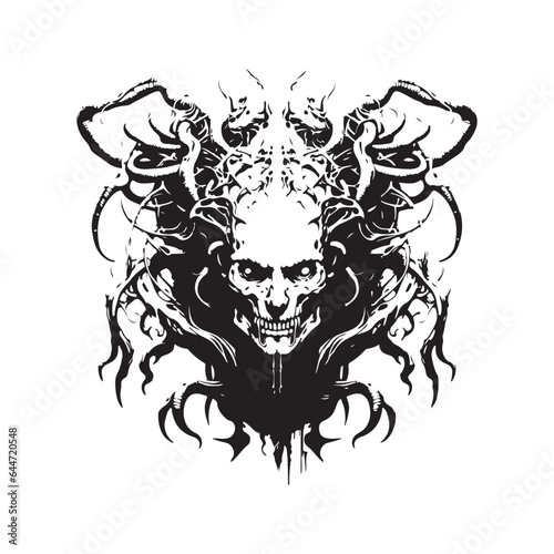 nightmare and strife, vintage hand drawn illustration