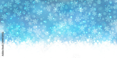 クリスマス　雪　冬　風景　背景