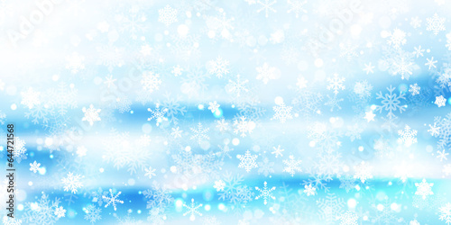 クリスマス　雪　冬　風景　背景