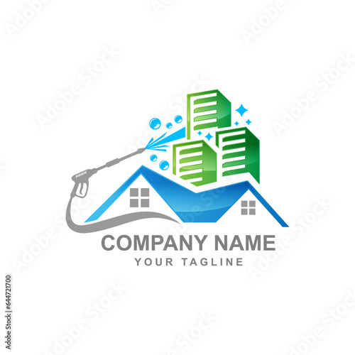 Home and Buildings clean logo design real estate vector icon illustration design.