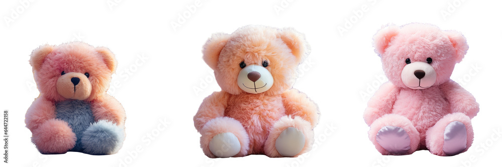 Obraz premium Blurred teddy bear transparent background