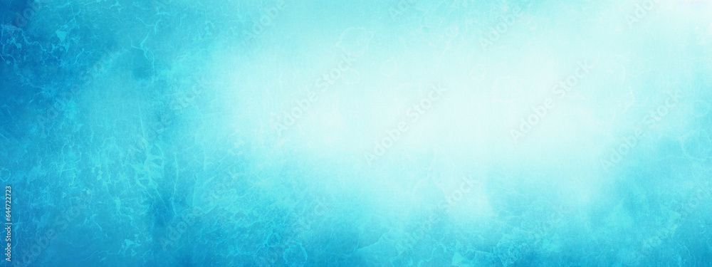 Beautiful original background image in a wide format in light blue tones of the surface with the texture of ice or stone.