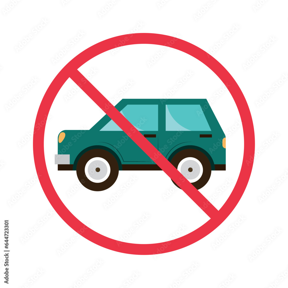 car free day ban sign design car free day ban sign design