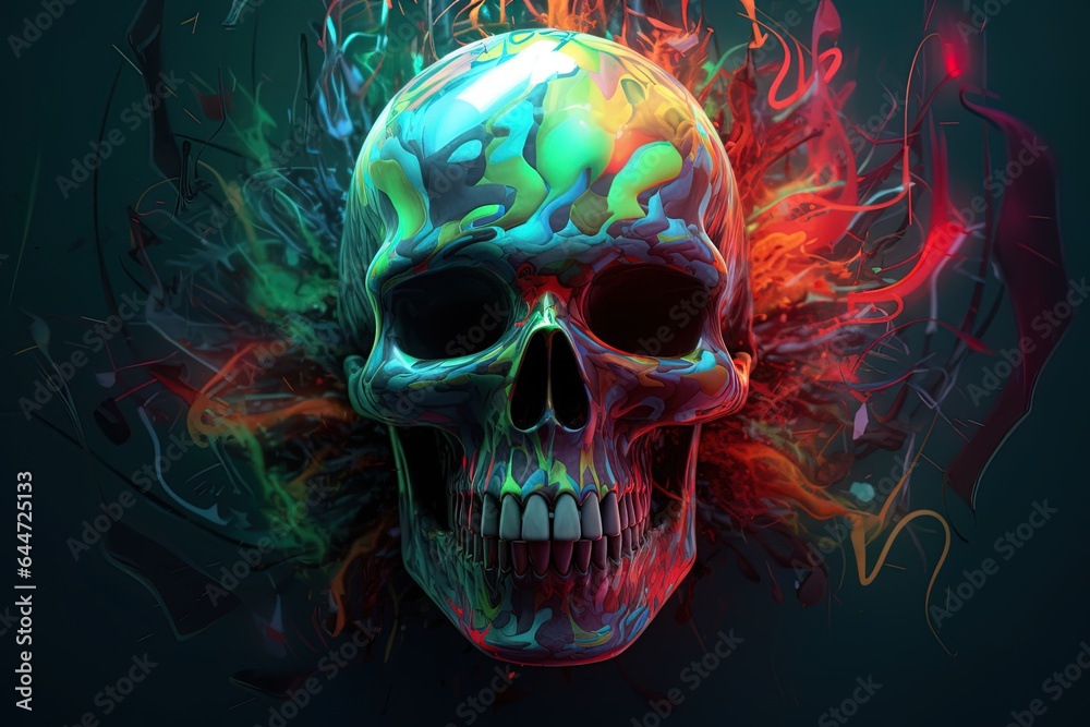 skull abstract background skull abstract background