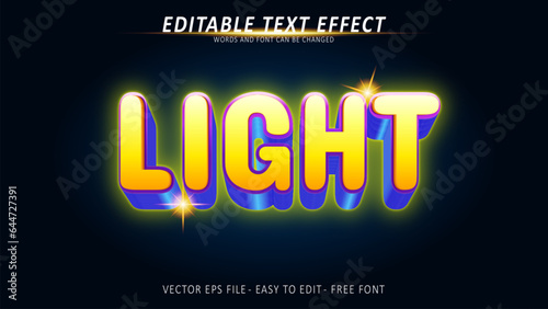 Light Text Effect