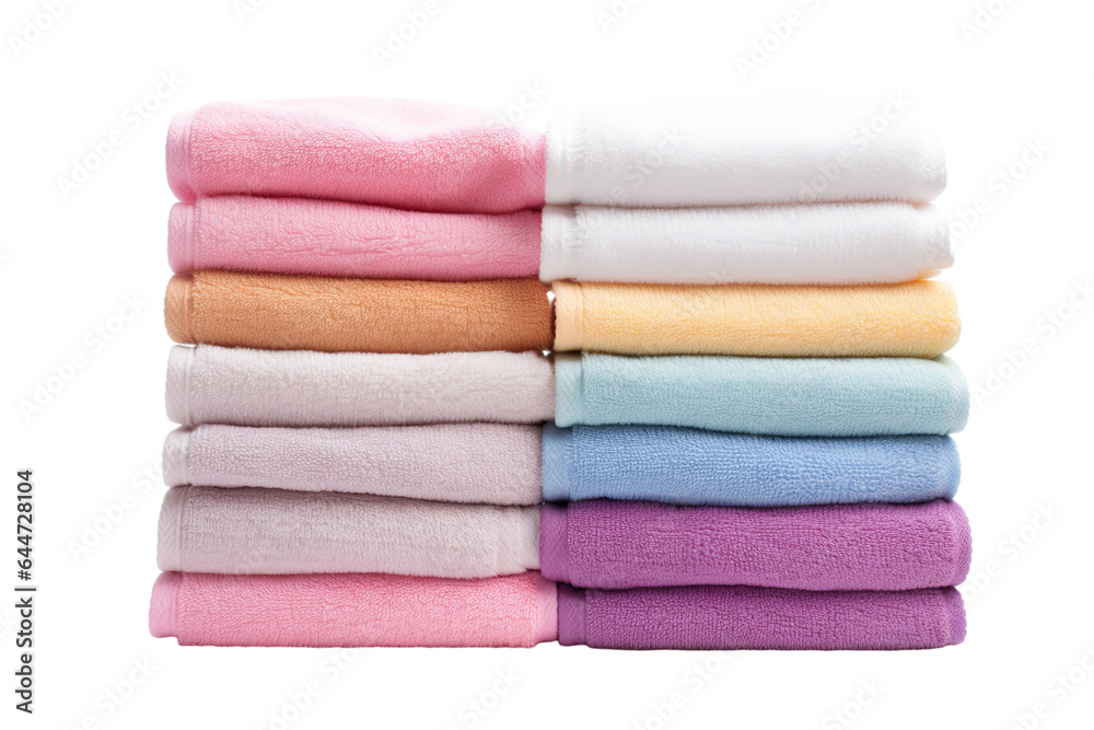 stack of towels isolated on a white background PNG stack of towels isolated on a white background PNG