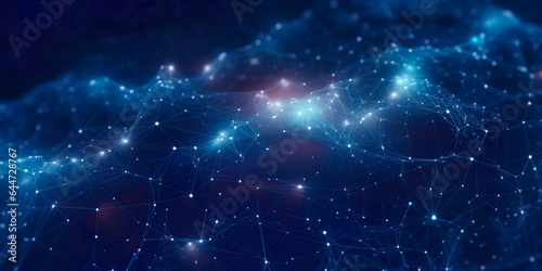 Abstract Healthcare Network: abstract depiction of a global healthcare network, with interconnected nodes and data streams.