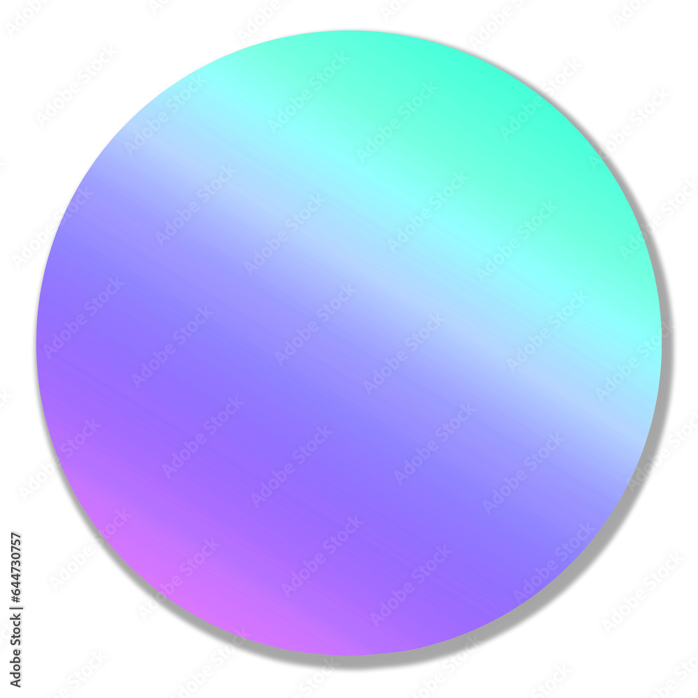 circle gradient color icon background with shadow