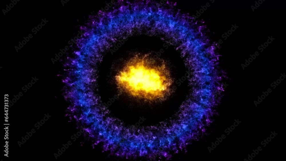 Abstract background 3D animation shiny particles sparks light and energy waves outburst and transformation. Great for scientific, technological, industrial, futuristic, sci-fi