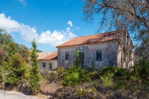 Architecture in Ereikoussa island, one of the three Diapontia islands northwest of Corfu, Greece