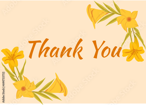 Thank You Business Card with Kaner. Suitable for your business or wedding invitation