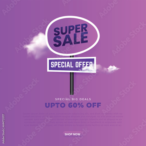 Special offer banner  hot sale  big sale  super sale  sale banner vector 