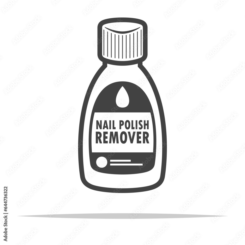 Nail polish remover icon transparent vector isolated