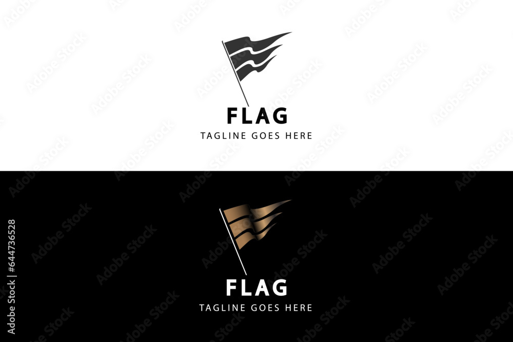 Flag logo vector design Flag logo vector design
