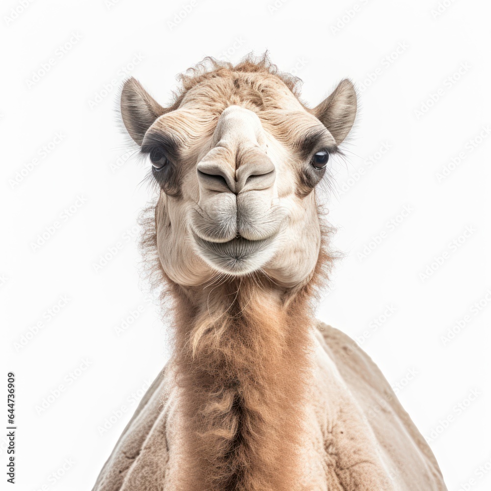 Fototapeta premium camel isolated on white background