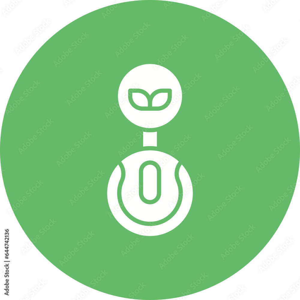 Eco Power Button Icon Eco Power Button Icon