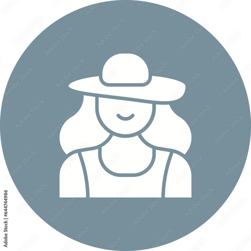 Spring Woman Icon