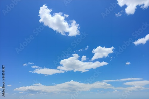 A picture of clouds in the blue sky. no.50. Generative aI.