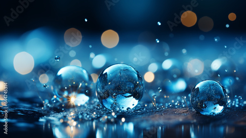 Wallpaper Mural Background blue Bokeh Torontodigital.ca