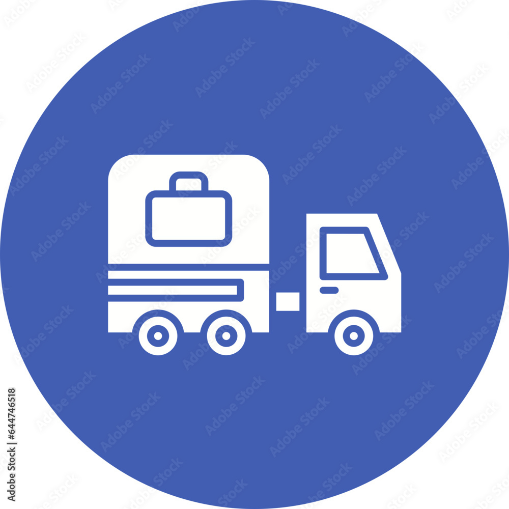 Baggage Truck Icon Baggage Truck Icon